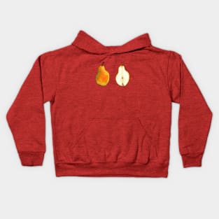 Pear and cut pear Kids Hoodie